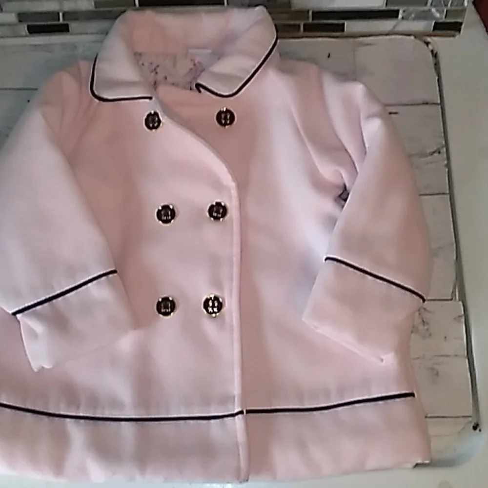 Little Me pink dressy coat